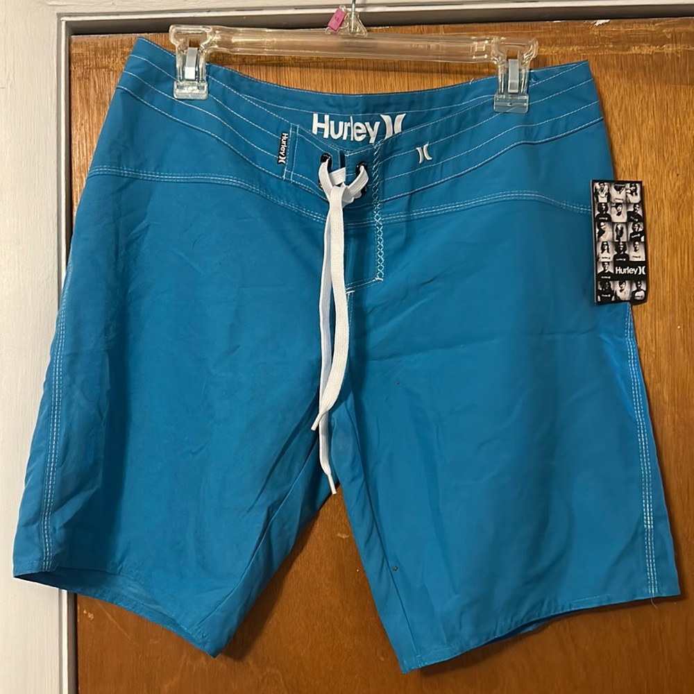 NWT Hurley Blue Slam Dunk Board Shorts Size 7
